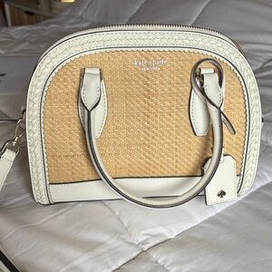 Kate Spade Medium Dome Satchel - Reiley Straw